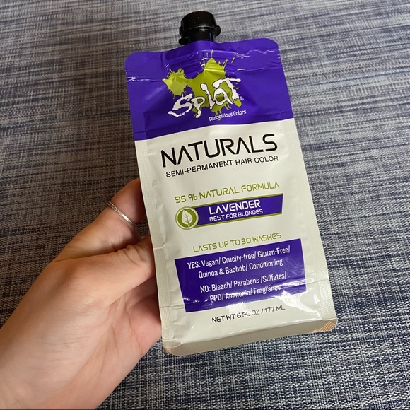 Splat naturals semi-permanent lavender hair dye - Picture 1 of 2